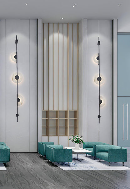 Alabaster Vertical Wall Sconce - Soft Glow, Easy Installation