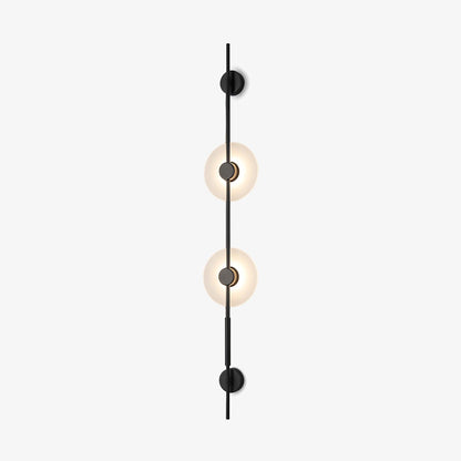 Alabaster Vertical Wall Sconce - Soft Glow, Easy Installation