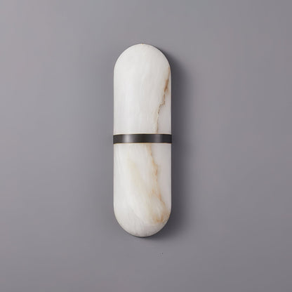 Alabaster Pill Wall Light - Soft Glow, Energy-Efficient Design