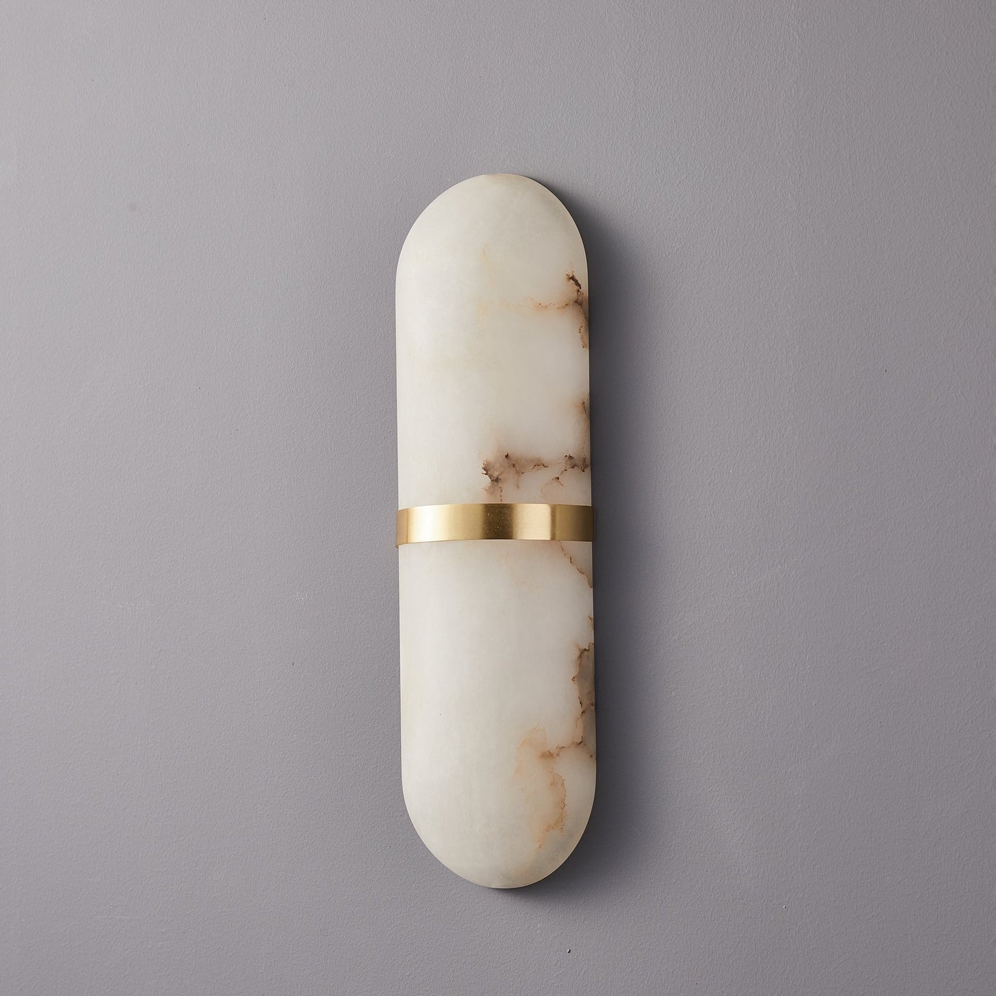 Alabaster Pill Wall Light - Soft Glow, Energy-Efficient Design