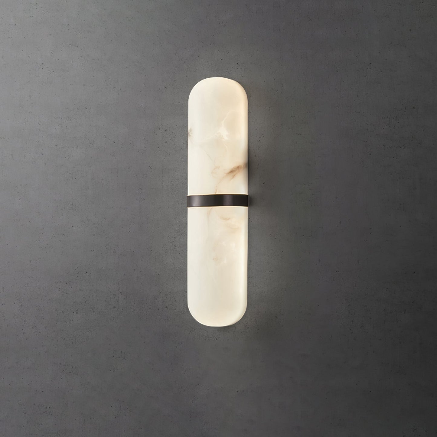 Alabaster Pill Wall Light - Soft Glow, Energy-Efficient Design