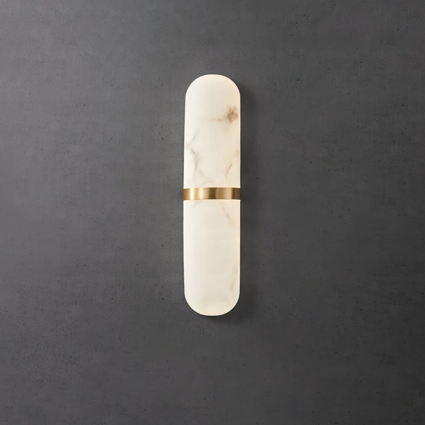 Alabaster Pill Wall Light - Soft Glow, Energy-Efficient Design