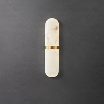 Alabaster Pill Wall Light - Soft Glow, Energy-Efficient Design