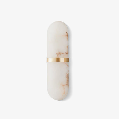 Alabaster Pill Wall Light - Soft Glow, Energy-Efficient Design