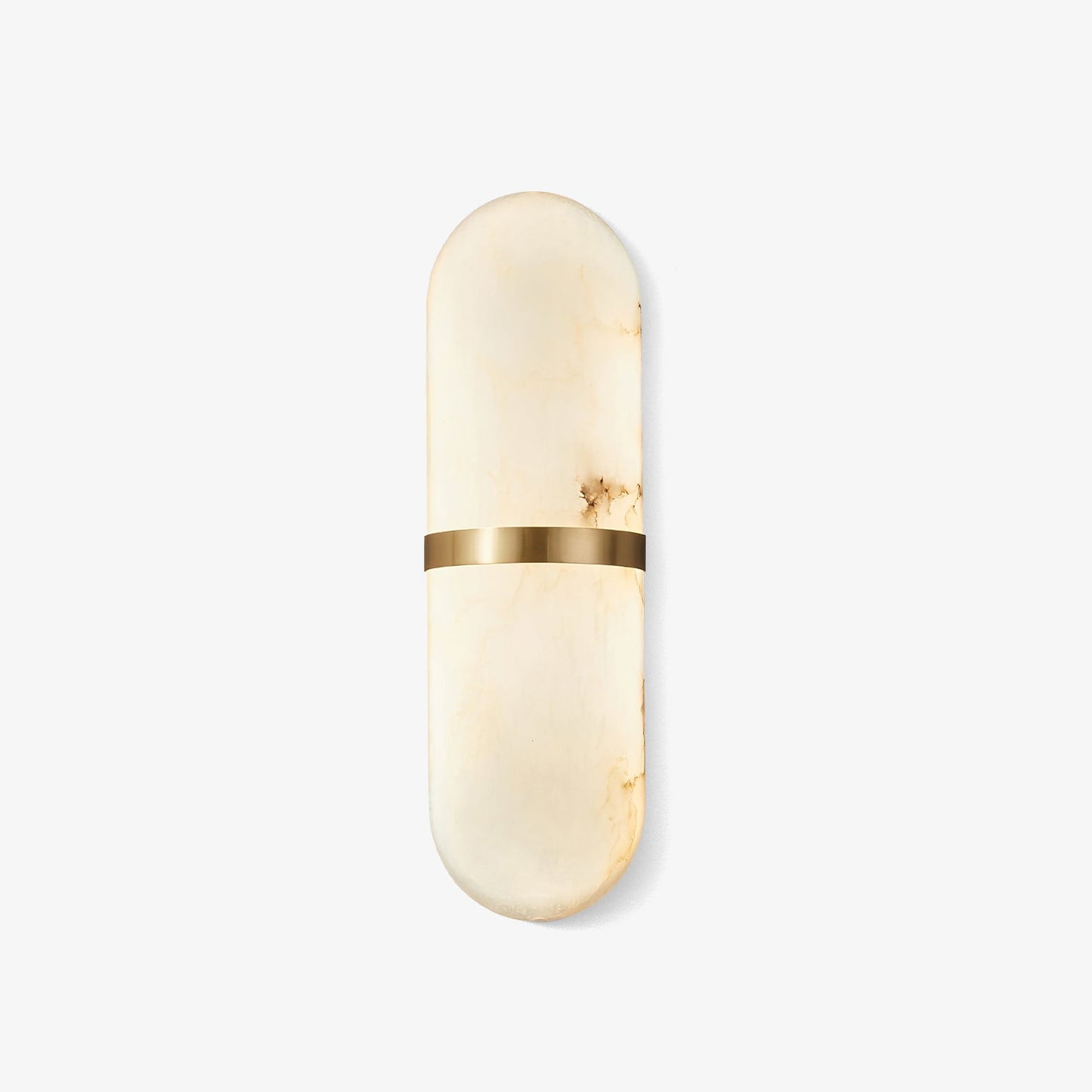 Alabaster Pill Wall Light - Soft Glow, Energy-Efficient Design