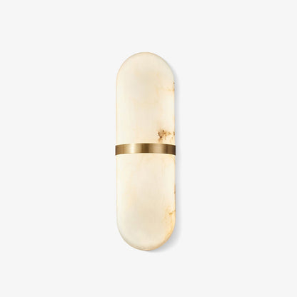Alabaster Pill Wall Light - Soft Glow, Energy-Efficient Design