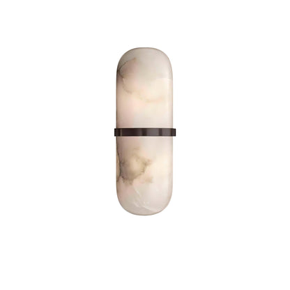 Alabaster Pill Wall Light - Soft Glow, Energy-Efficient Design