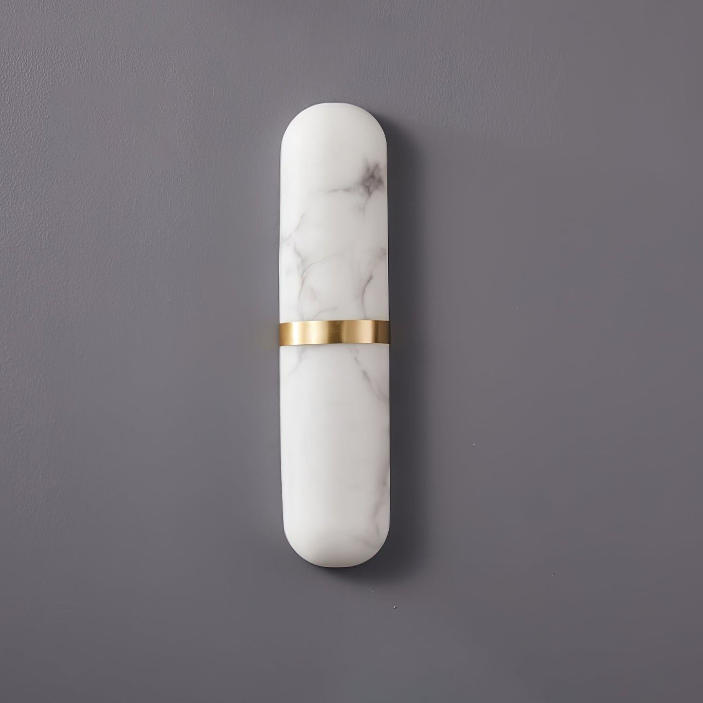 Alabaster Pill Wall Light - Soft Glow, Energy-Efficient Design