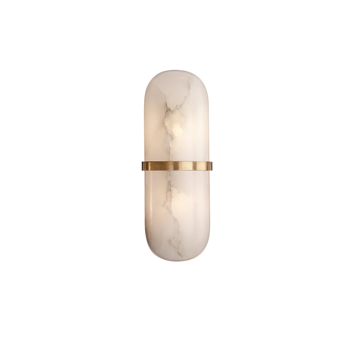 Alabaster Pill Wall Light - Soft Glow, Energy-Efficient Design