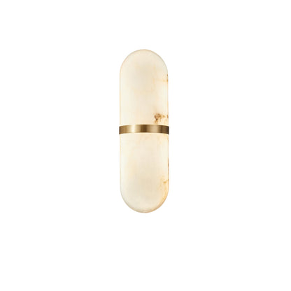 Alabaster Pill Wall Light - Soft Glow, Energy-Efficient Design