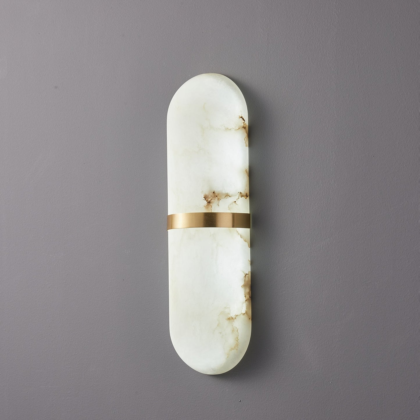 Alabaster Pill Wall Light - Soft Glow, Energy-Efficient Design