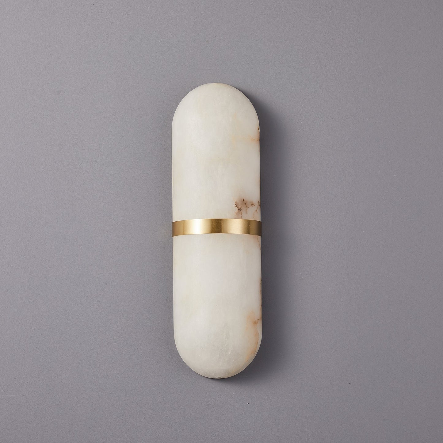 Alabaster Pill Wall Light - Soft Glow, Energy-Efficient Design