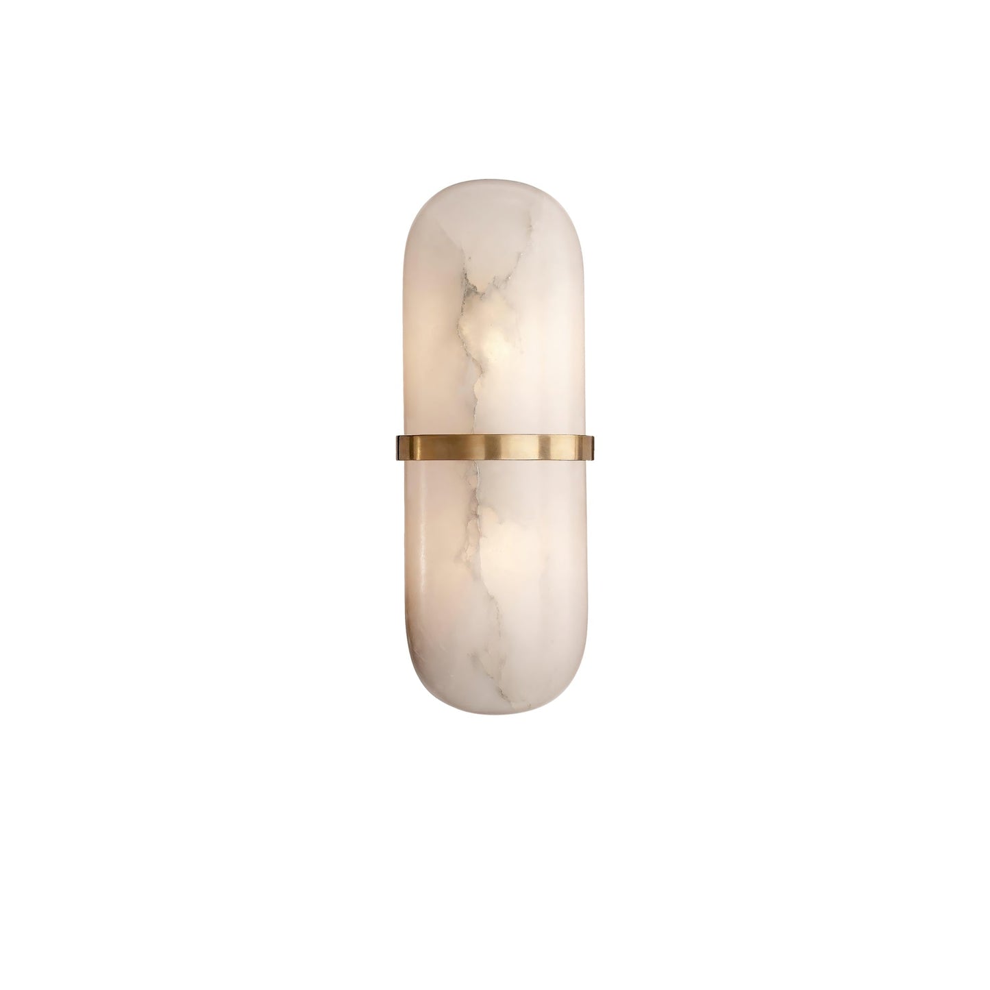 Alabaster Pill Wall Light - Soft Glow, Energy-Efficient Design