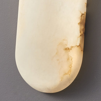 Alabaster Pill Wall Light - Soft Glow, Energy-Efficient Design