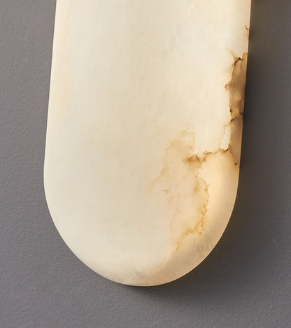 Alabaster Pill Wall Light - Soft Glow, Energy-Efficient Design