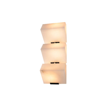Alabaster Staircase Wall Lamp - Elegant Design, Adjustable Brightness
