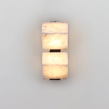 Alabaster Staircase Wall Lamp - Elegant Design, Adjustable Brightness