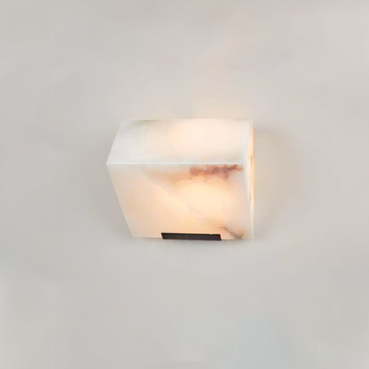 Alabaster Staircase Wall Lamp - Elegant Design, Adjustable Brightness