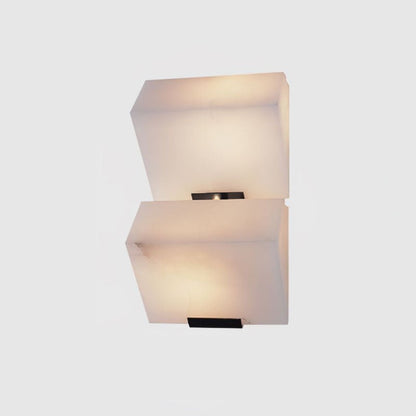 Alabaster Staircase Wall Lamp - Elegant Design, Adjustable Brightness