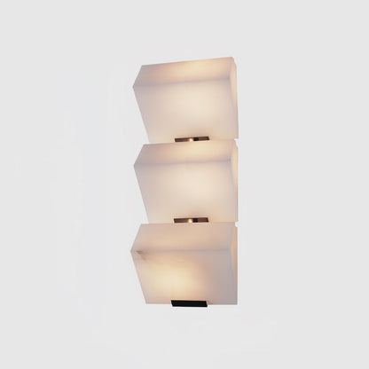 Alabaster Staircase Wall Lamp - Elegant Design, Adjustable Brightness
