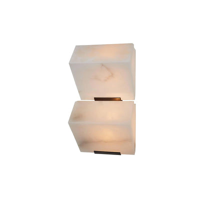 Alabaster Staircase Wall Lamp - Elegant Design, Adjustable Brightness