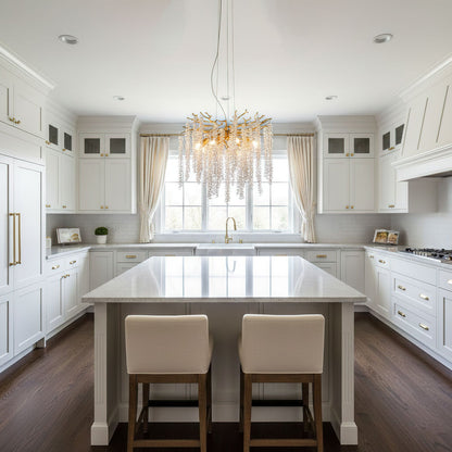 Albero Crystal Chandelier - Elegant Design with Adjustable Height & LE