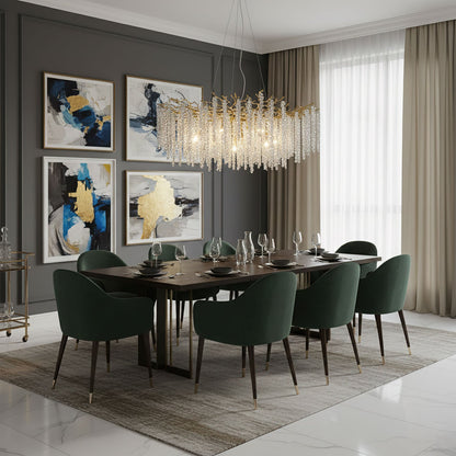 Albero Crystal Chandelier - Elegant Design with Adjustable Height & LE