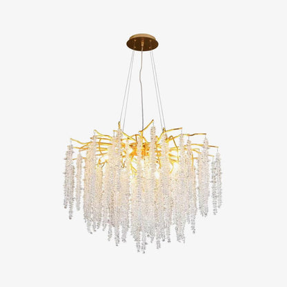 Albero Crystal Chandelier - Elegant Design with Adjustable Height & LE