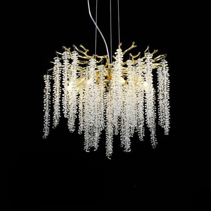 Albero Crystal Chandelier - Elegant Design with Adjustable Height & LE