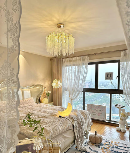 Albero Crystal Chandelier - Elegant Design with Adjustable Height & LE