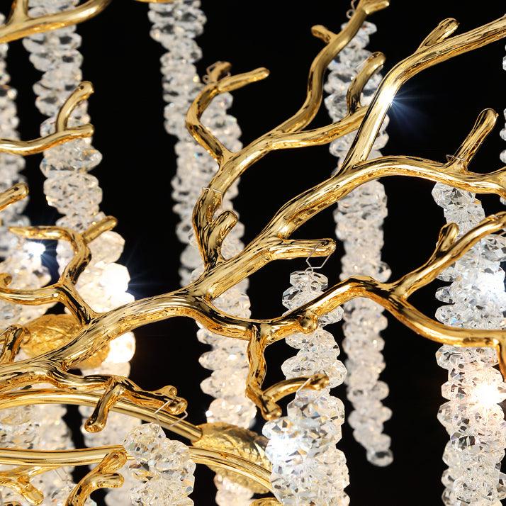 Albero Crystal Chandelier - Elegant Design with Adjustable Height & LE