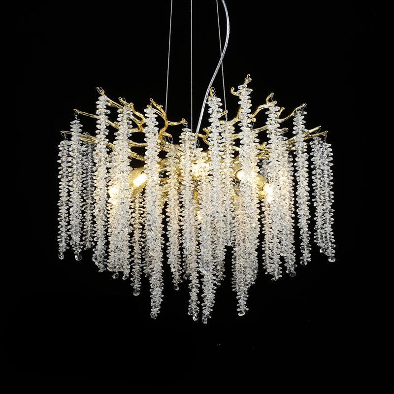 Albero Crystal Chandelier - Elegant Design with Adjustable Height & LE