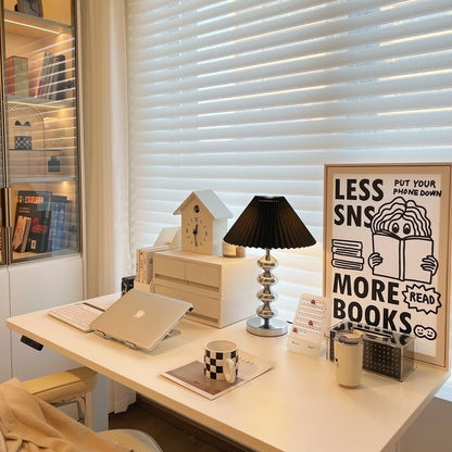 Aleisha Pleated Table Lamp - Adjustable Brightness, Elegant Design