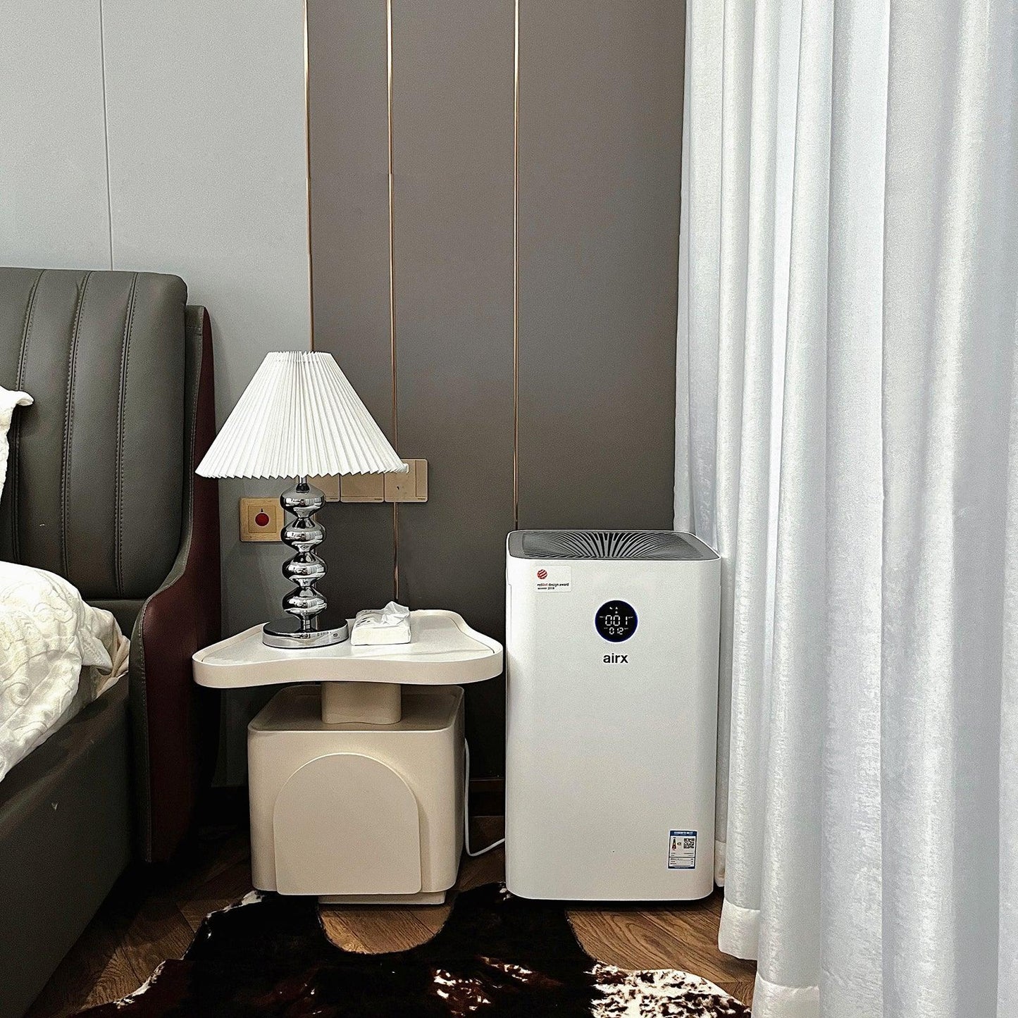 Aleisha Pleated Table Lamp - Adjustable Brightness, Elegant Design