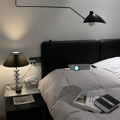 Aleisha Pleated Table Lamp - Adjustable Brightness, Elegant Design