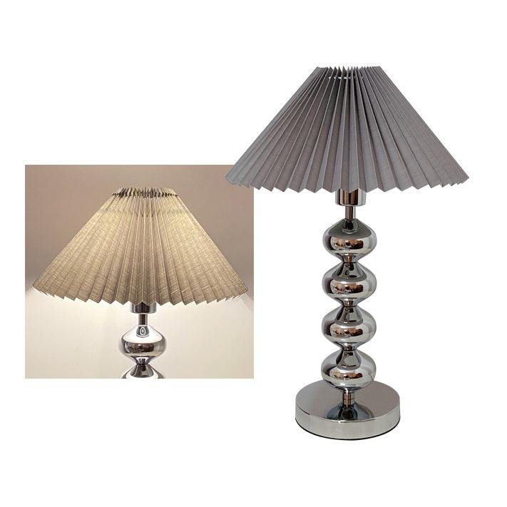 Aleisha Pleated Table Lamp - Adjustable Brightness, Elegant Design