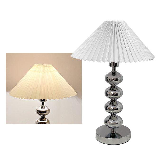 Aleisha Pleated Table Lamp - Adjustable Brightness, Elegant Design