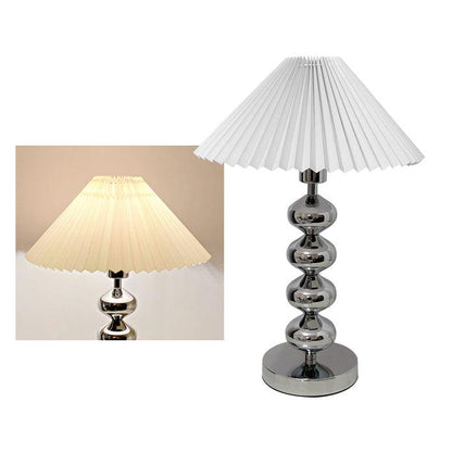 Aleisha Pleated Table Lamp - Adjustable Brightness, Elegant Design