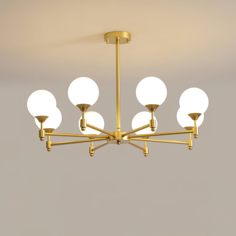 Alessio Globe Chandelier - Modern Design, Adjustable Height, LED Compa