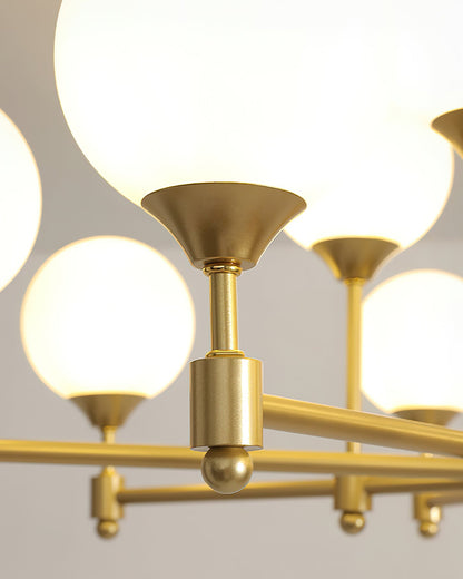 Alessio Globe Chandelier - Modern Design, Adjustable Height, LED Compa