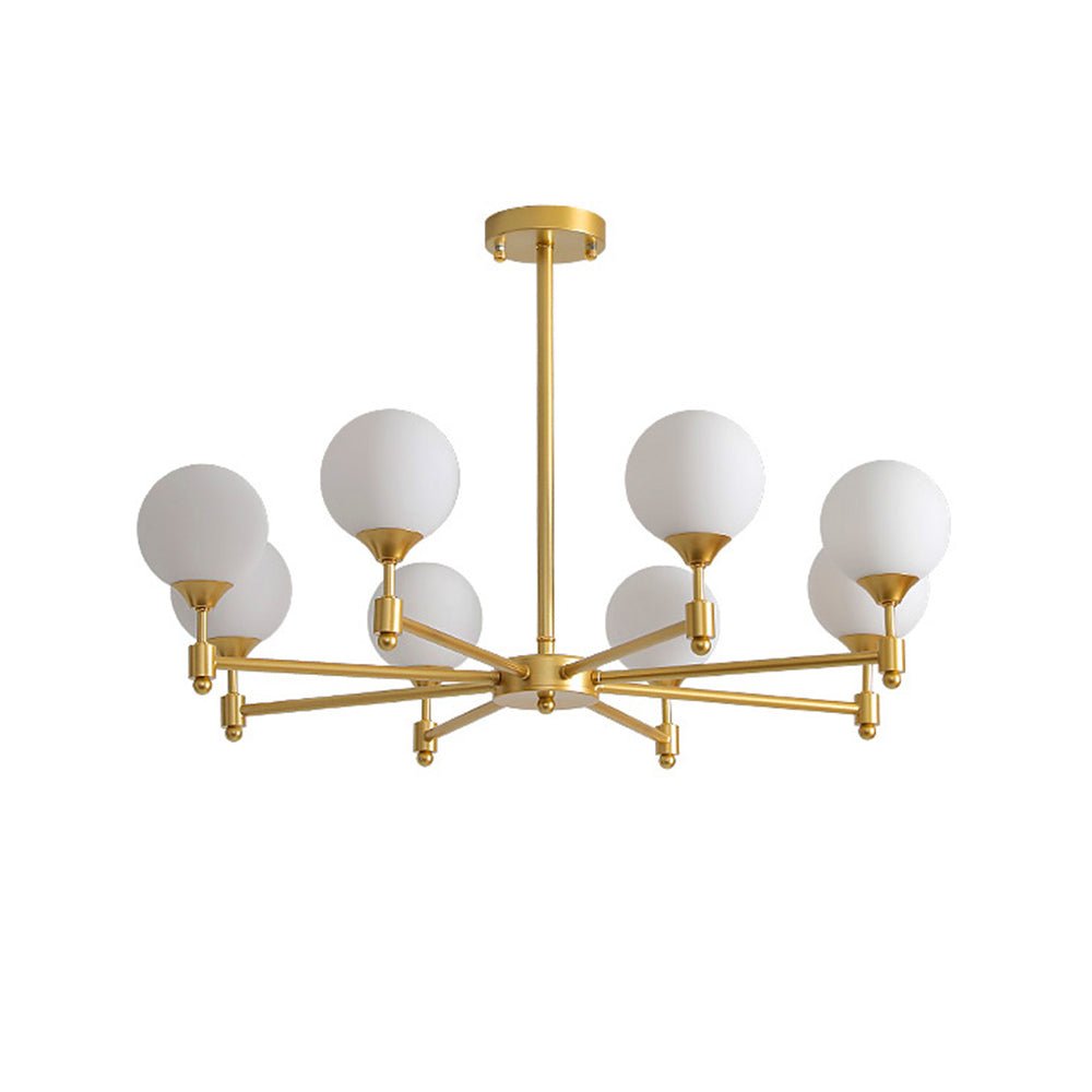 Alessio Globe Chandelier - Modern Design, Adjustable Height, LED Compa