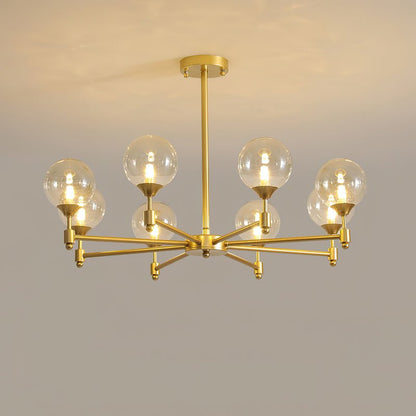 Alessio Globe Chandelier - Modern Design, Adjustable Height, LED Compa