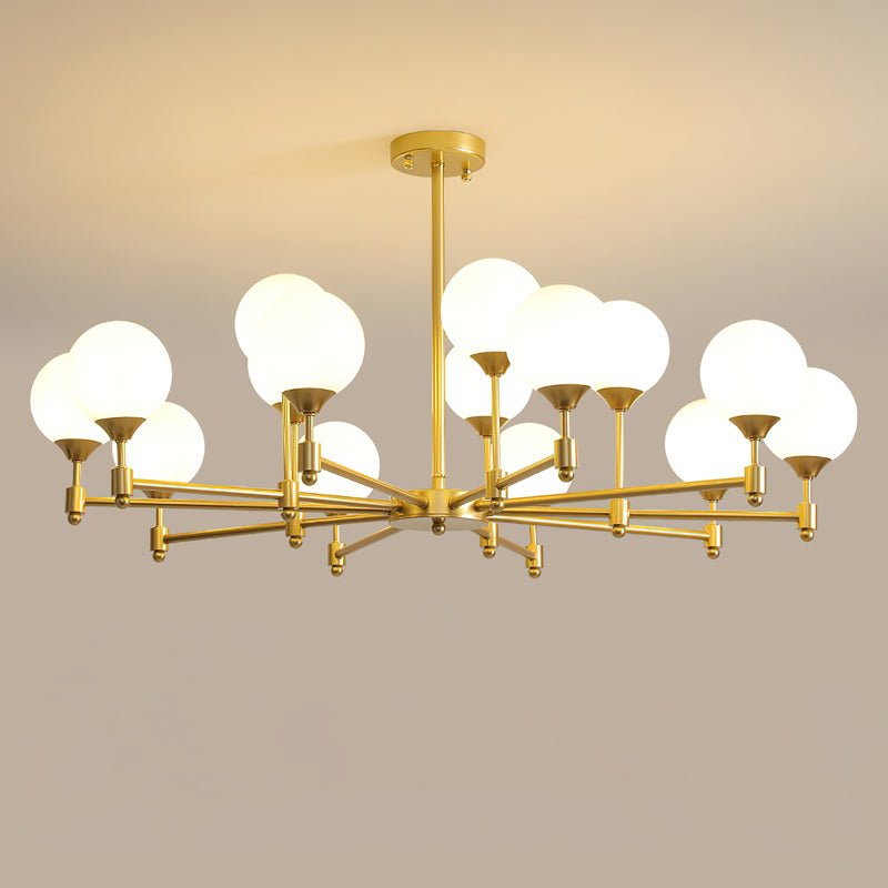 Alessio Globe Chandelier - Modern Design, Adjustable Height, LED Compa