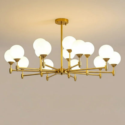 Alessio Globe Chandelier - Modern Design, Adjustable Height, LED Compa