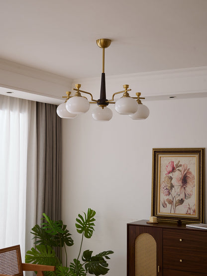 Alistair Sphere Chandelier - Elegant Design, Adjustable Height, LED Co