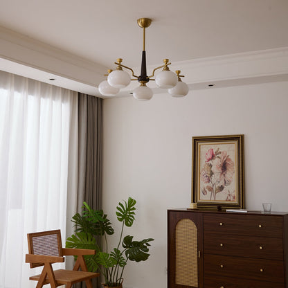 Alistair Sphere Chandelier - Elegant Design, Adjustable Height, LED Co