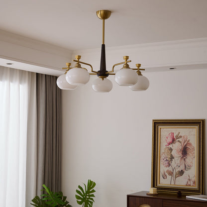 Alistair Sphere Chandelier - Elegant Design, Adjustable Height, LED Co