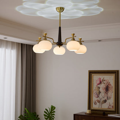 Alistair Sphere Chandelier - Elegant Design, Adjustable Height, LED Co