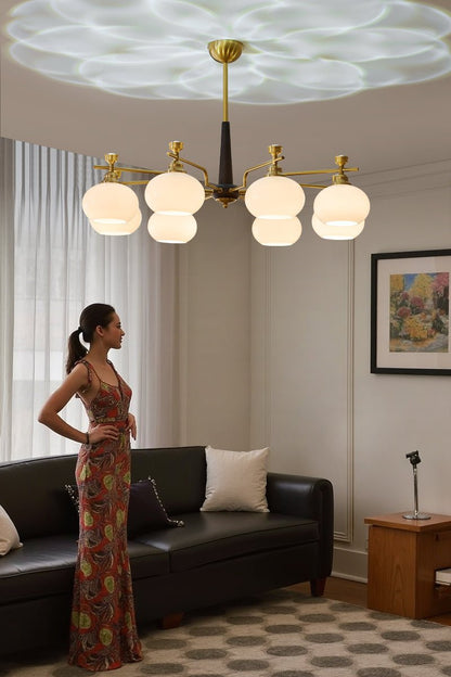 Alistair Sphere Chandelier - Elegant Design, Adjustable Height, LED Co