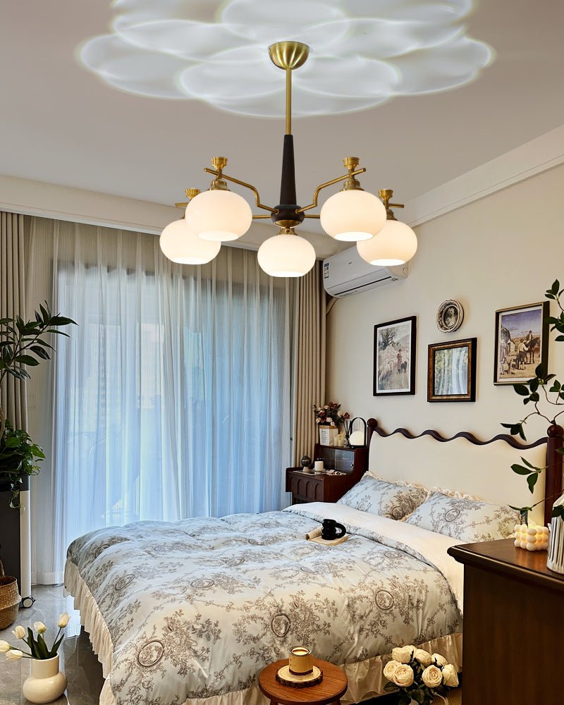 Alistair Sphere Chandelier - Elegant Design, Adjustable Height, LED Co